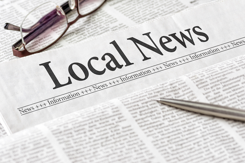 A newspaper with the headline Local News talking about news and ballot propositions in Nokomis Florida A newspaper with the headline Local News talking about news and ballot propositions in Nokomis Florida